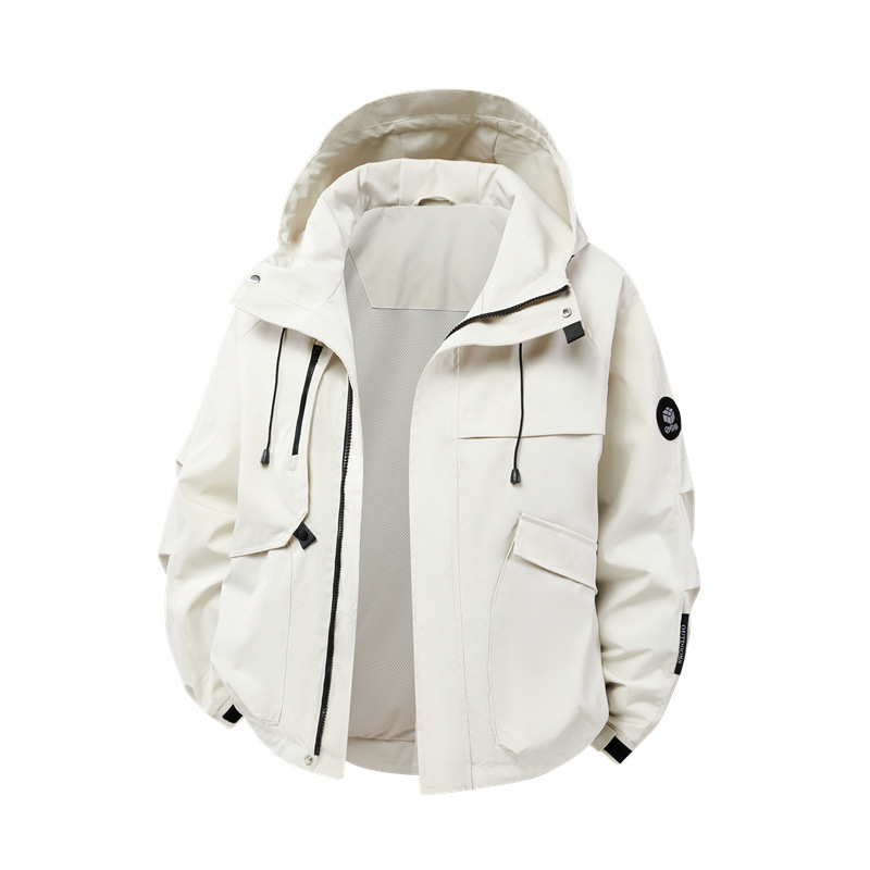 Charge Clothes Men's Single Outdoor Sports Leisure All-match Mountaineering Suit Hooded Couple's Waterproof Jacket