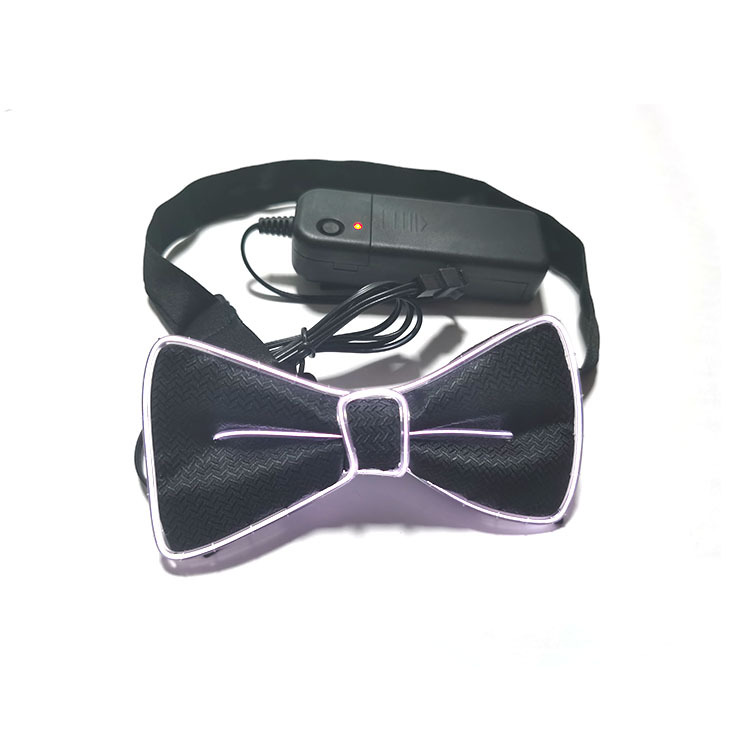 Picture of Led Luminous Bow Tie El Cold Light Bow Tie Prom Party Luminous Tie Performance Atmosphere Decoration Glitter Bow