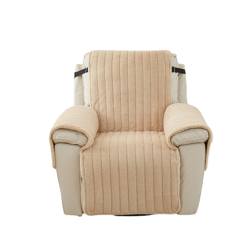 Cross-Border Chivas Regal Lounge Chair Cover Rabbit Plush Integrated Sofa Cushion Winter Thickened Non-Slip Warm Cushion Sofa Cover