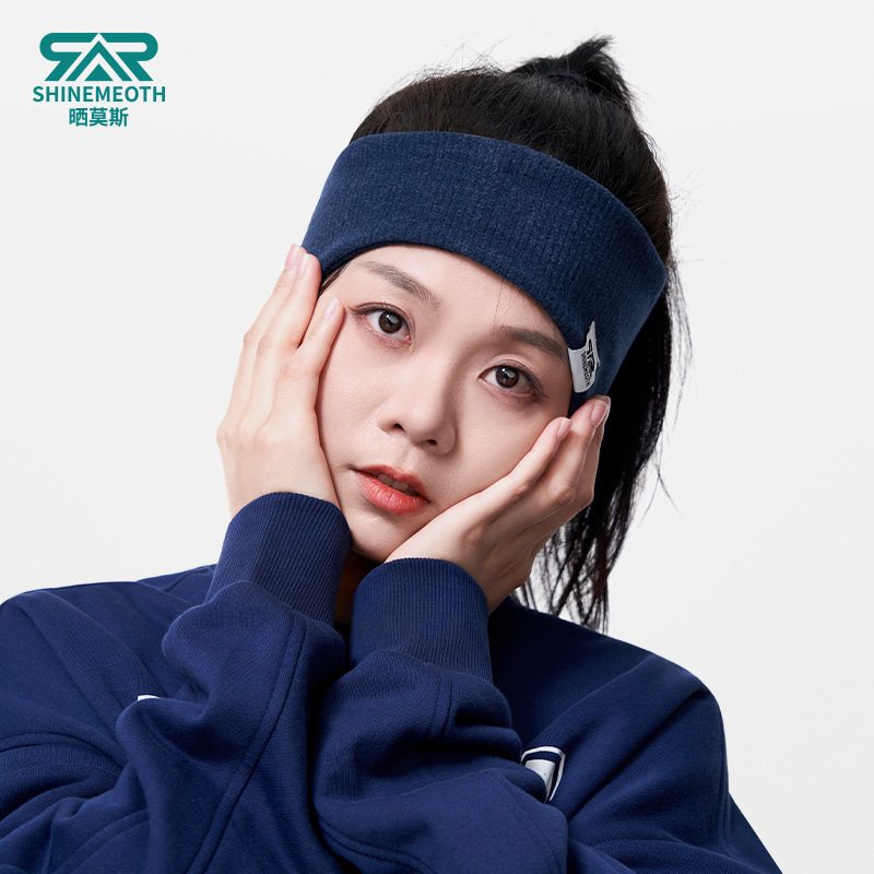 Sunmusi Sports Headband Wholesale Autumn and Winter Double-Layer Ear Protection Headband Women's Running Windproof Warm Headband Sports Headband
