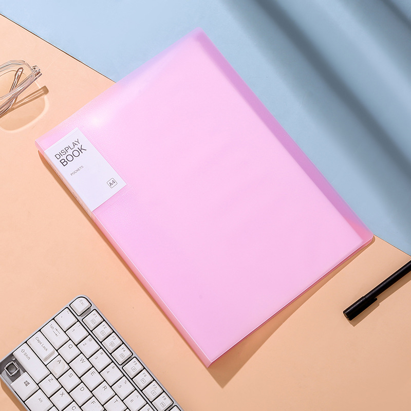 Picture of A4 information book multi-layer transparent insert folder student examination paper storage folder B ultrasound pregnancy test storage book music folder