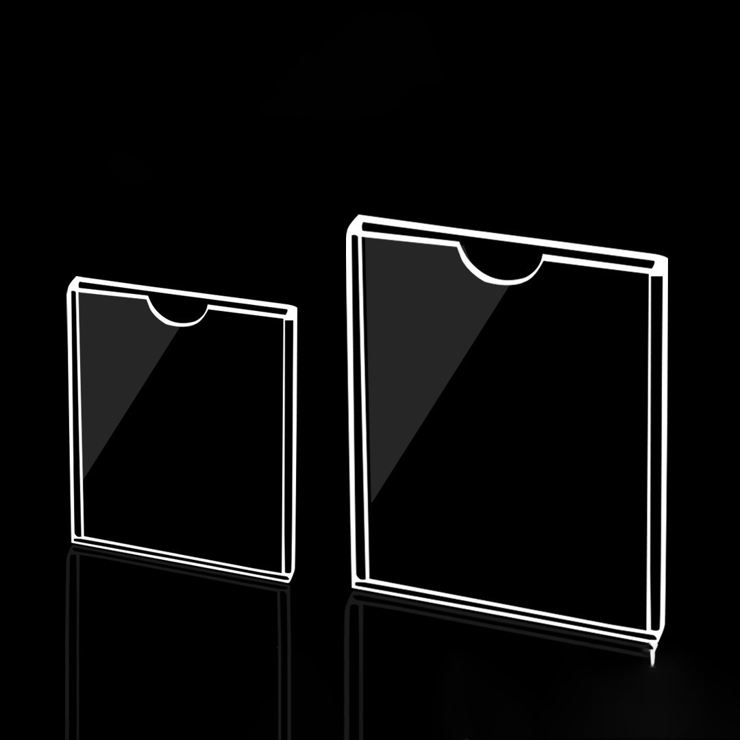 Picture of Double-layer A4 card slot publicity column card set display rack box transparent A5 display board wholesale acrylic card slot sticky photo frame