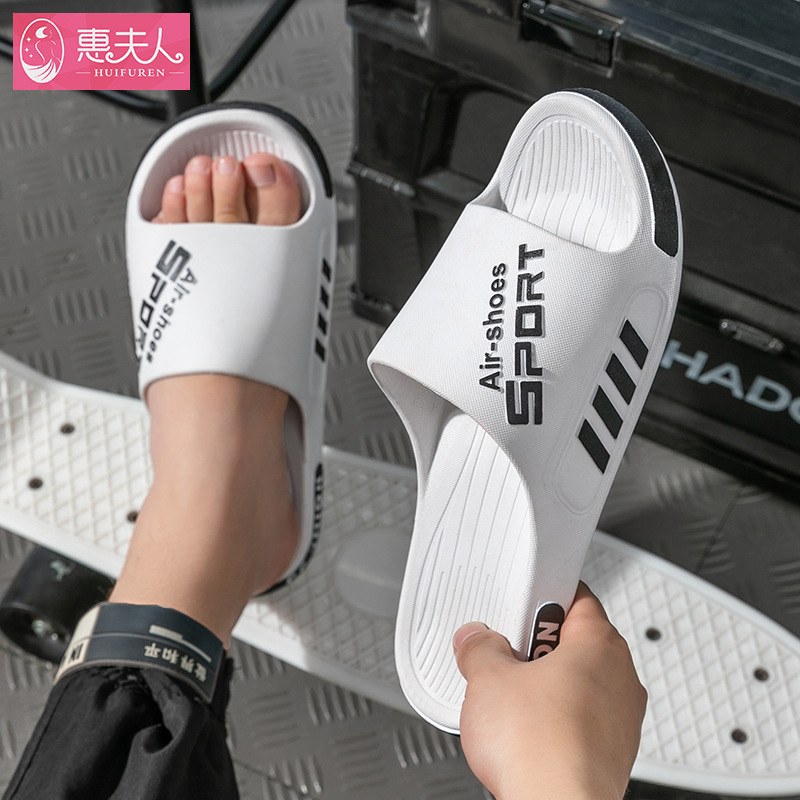 Picture of plus size Sandals and Slippers for Men and Women Outdoor Wear Indoor Home Ins Men's Non-Slip Sandals and Slippers for Students Couple Men's Trendy