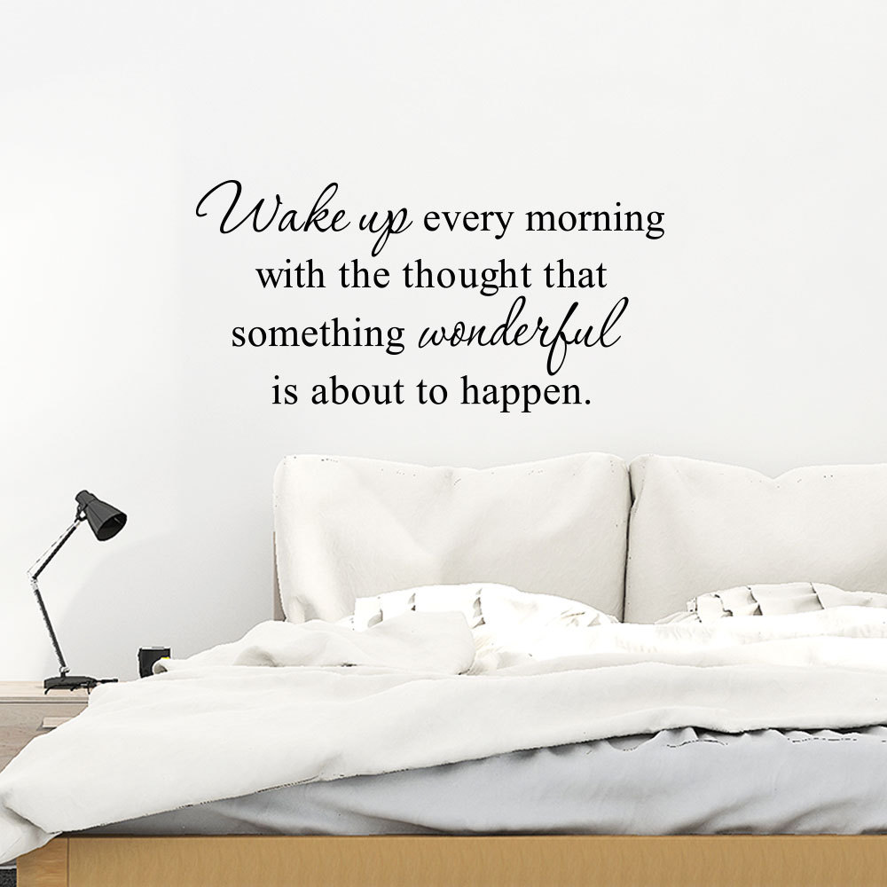 Wake up Amazon carved foreign trade wall stickers manufacturers European and American proverbs wall stickers English poetry B014P