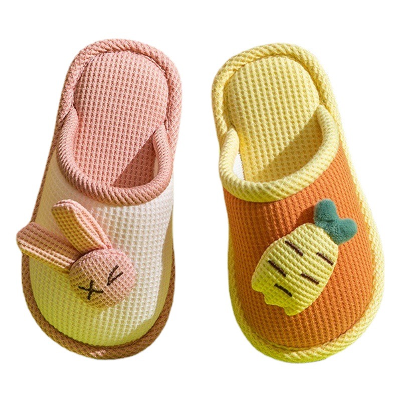 Picture of Children's Winter Indoor Cotton Slippers Cute Girls Non-Slip Thickened Warm Furry Shoes Boys Winter Slippers Wholesale