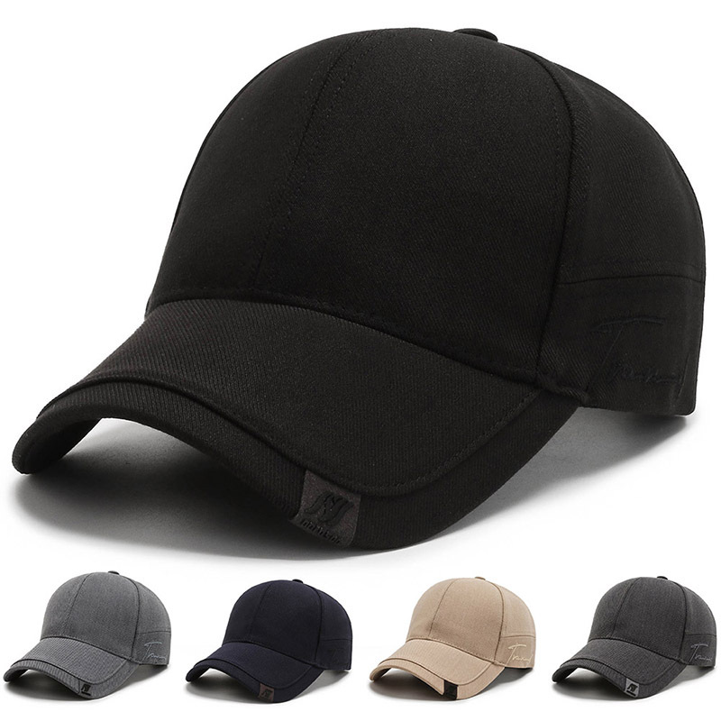 Picture of Hat Men's Trendy Sunshade Cap Korean Style Men's Sun Hat Black ins Trendy Simple Casual All-match Baseball Cap