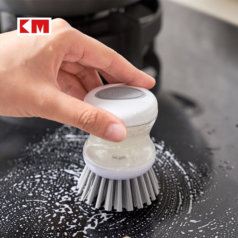 Kitchen Brush Pot Artifact Hydraulic Wash Pot Brush Non-stick Oil Dishwashing Brush Cleaning Brush Liquid Pot Brush Household Cleaning Brush