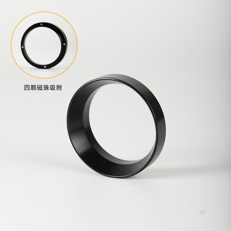 Picture of Coffee powder ring 51 aluminum alloy with magnetic anti-fly powder ring Italian coffee American grinder cloth powder 58mm universal