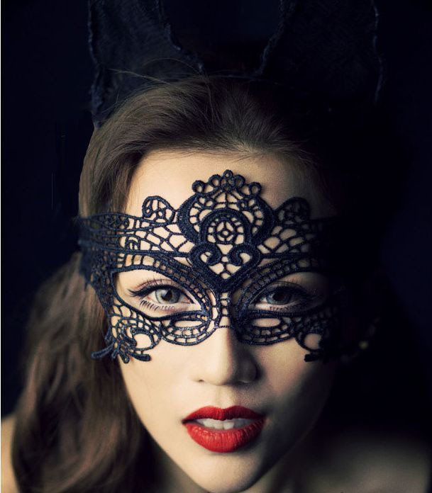 Picture of Nightclub queen! Sexy sexy lingerie suit lace hollow eye mask Princess cat