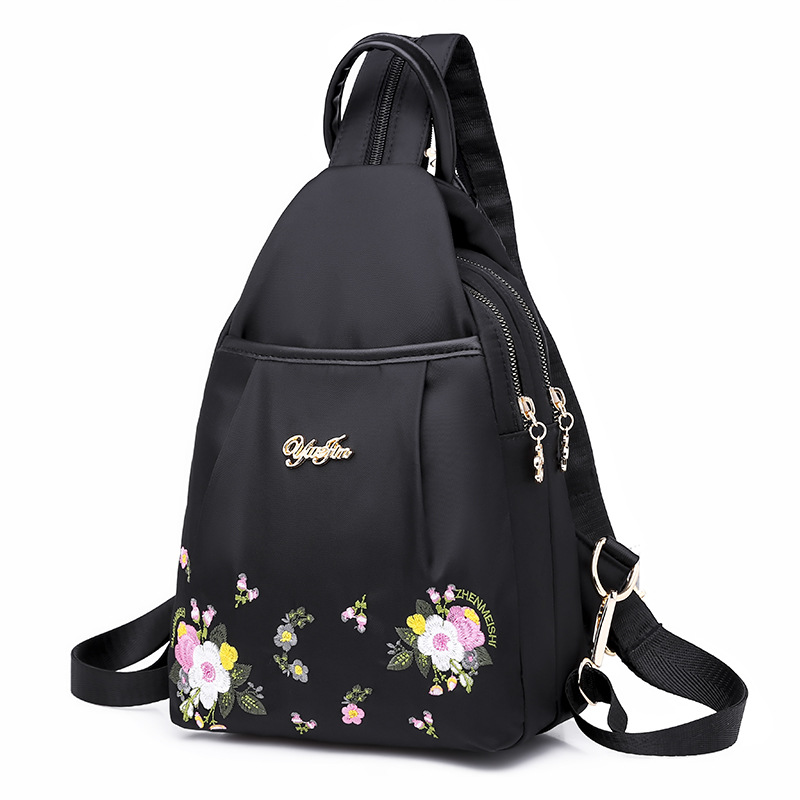Picture of Ethnic Style Backpack Women's Bag 2024 New Korean Style Mini Backpack Versatile Canvas Nylon Oxford Cloth Chest Bag