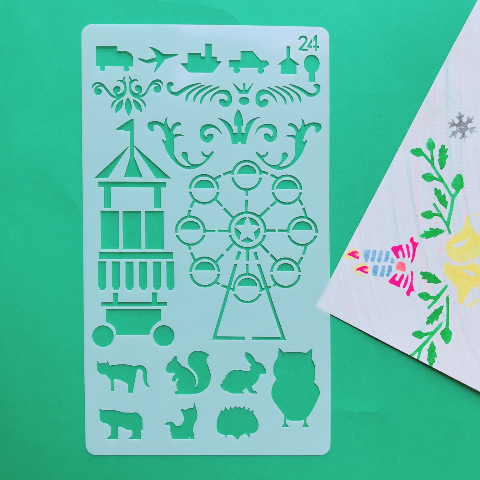 Picture of Amazon Hand Account Drawing Template Bookkeeping DIY Handmade Hollow Edition Account Book Theme Drawing Lace Ruler