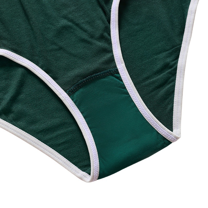 European and American fashion plus size underwear personalized color matching comfortable breathable seamless non-hip high-elastic sports ladies briefs
