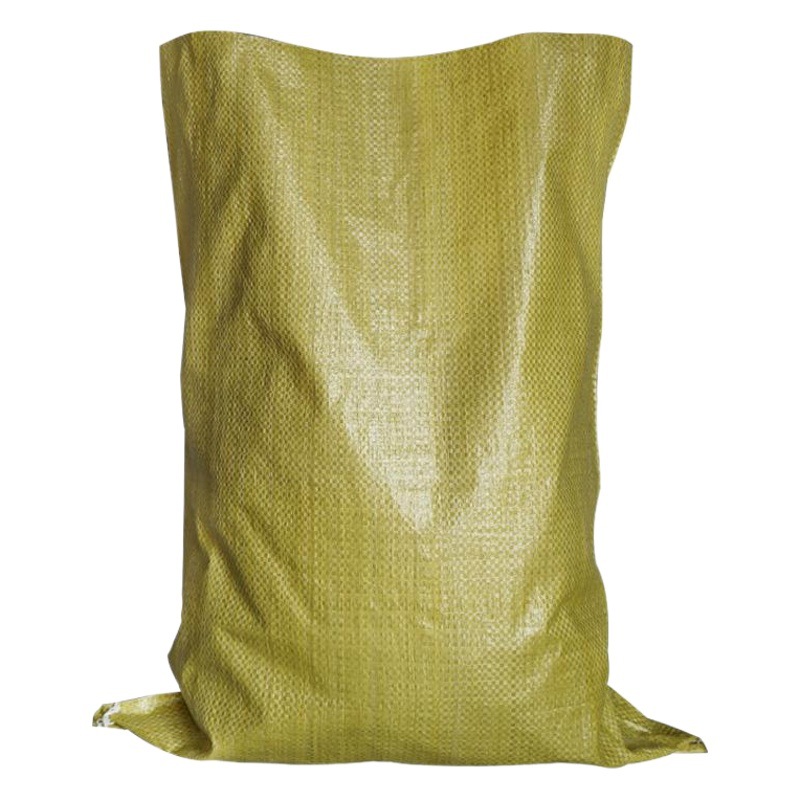 Wholesale yellow pp plastic woven bags spot building materials packaging sacks moving bags online shop packaging snakeskin bags