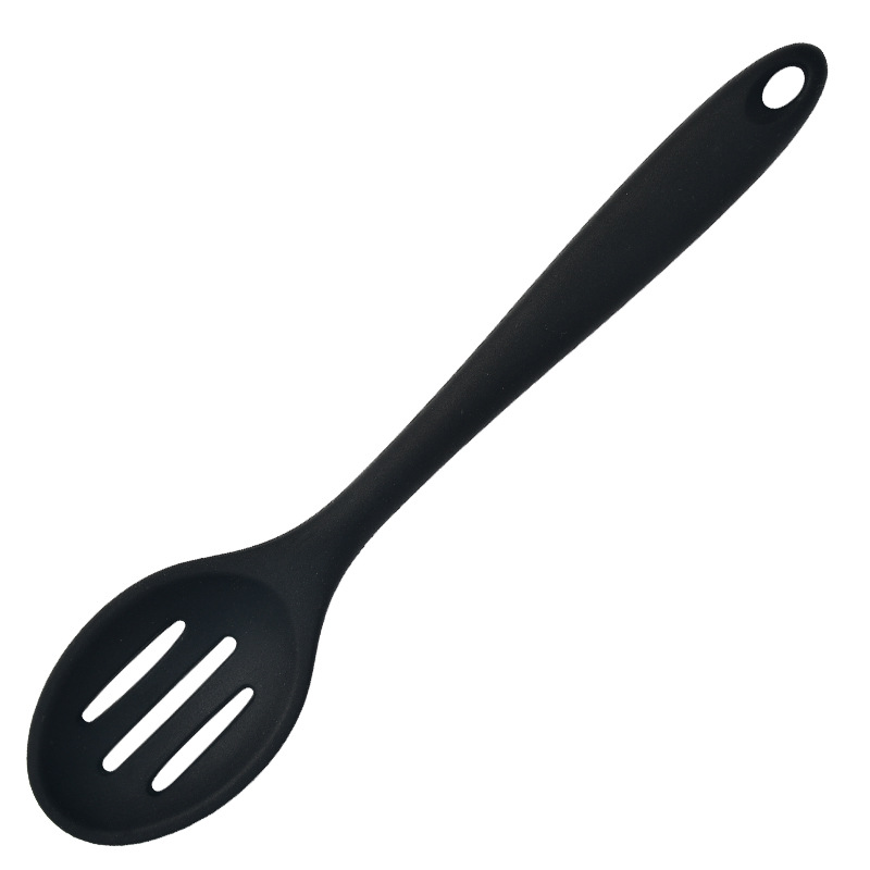 Picture of Cross-border integrated silicone spoon high temperature resistant cooking silicone dense kitchen tableware small soup spoon salad spoon