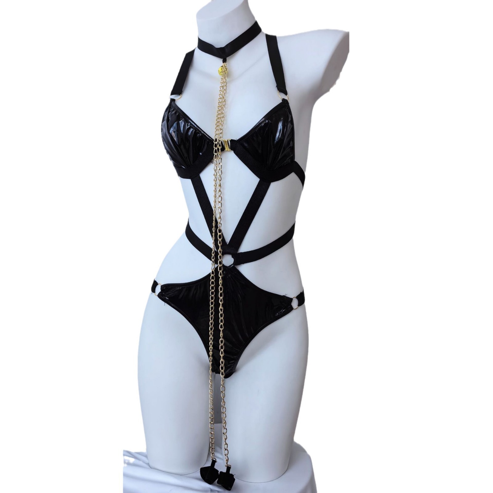 Picture of Sexy Underwear Maid Clothes sm Adjustment Equipment Sexy Bundle Queen Leather Temptation cos Hair Chain Nightclub