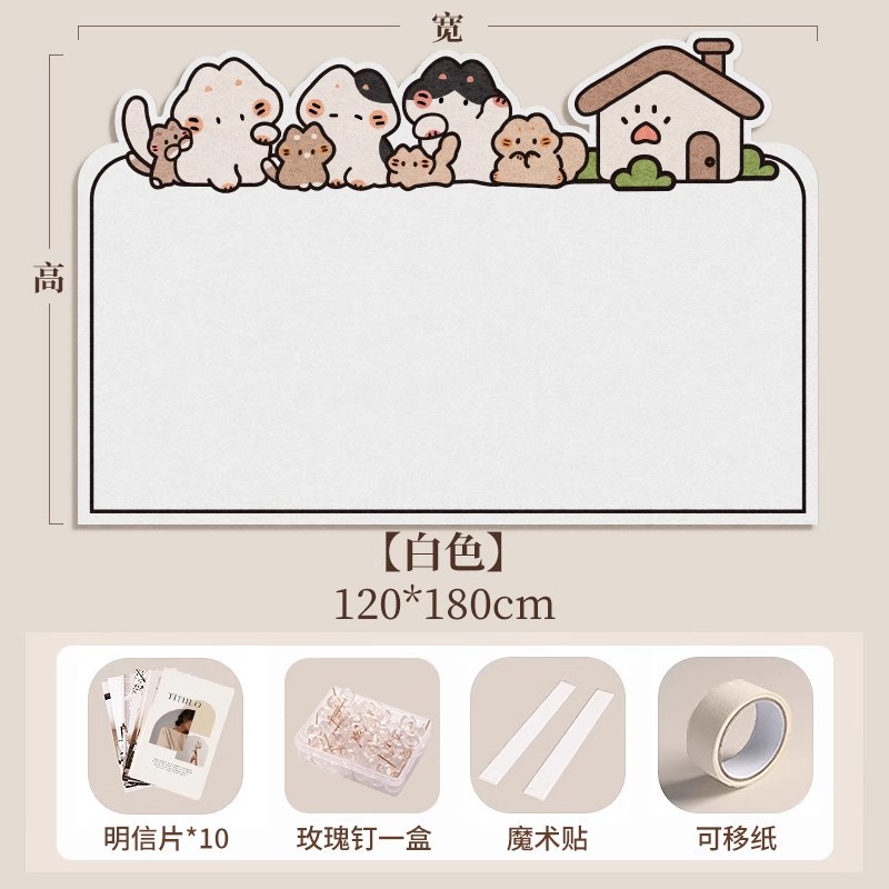 Picture of Photo wall felt wall stickers felt board display wall creative photo album wall wall decoration cork wall board honor wall photo