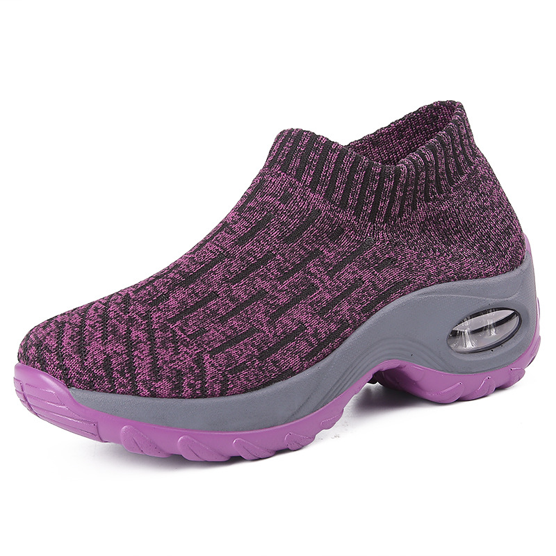 Picture of Cross-Border Hot Style Large Size Women's Shoes Air Cushion Fly Woven Casual Shoes Slip-On Shoes Fashion Rocking Shoes Quanzhou Sports Shoes