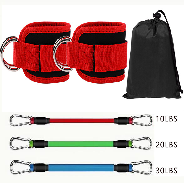 Bootstrap with Gantry Hip Lifting Ankle Resistance Elastic Trainer Foot Ring Hip Leg Pull Rope Shaping Slimming