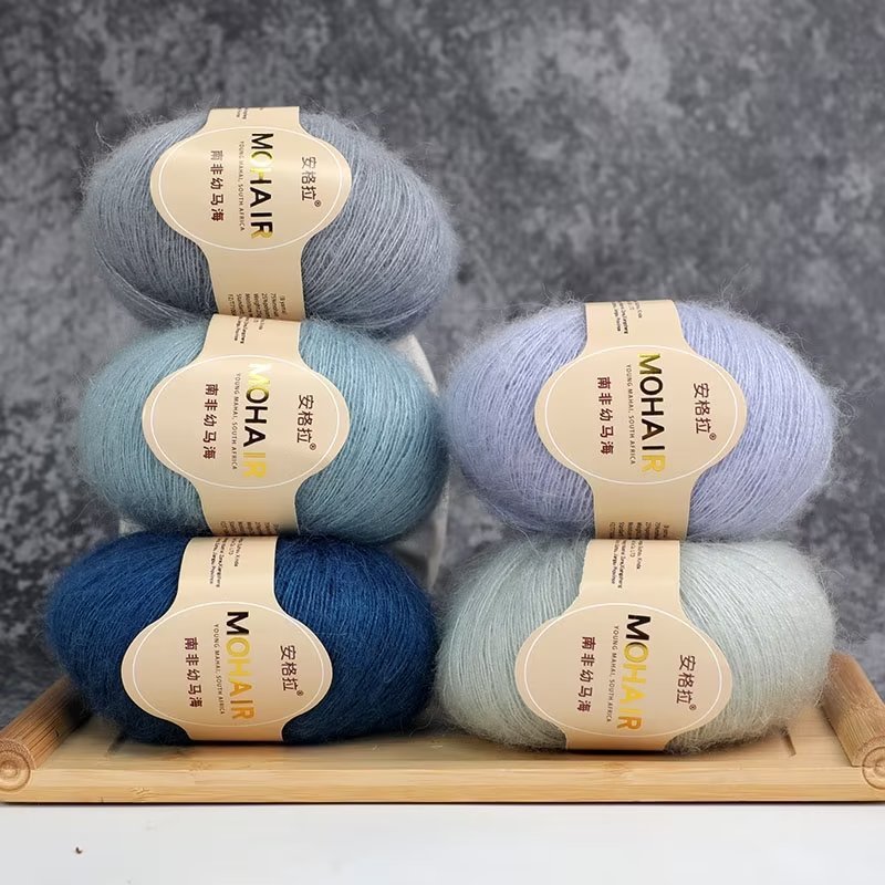Angra mahair 25g handmade diy crochet baby sweater scarf thread fine wool wholesale