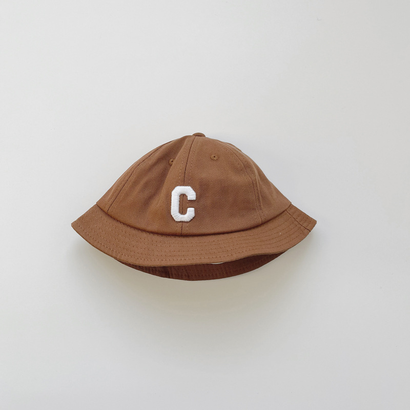 Picture of South Korea Baby Hat Spring and Autumn New Fashion Letter Basin Hat Boys and Girls Baby Sunscreen Children's Fisherman Hat