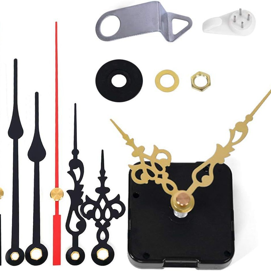 Picture of Cross-border hot selling DIY clock movement mute wall clock accessories clock Wall watch core mechanism 2 Movement +5 sets of clock needle