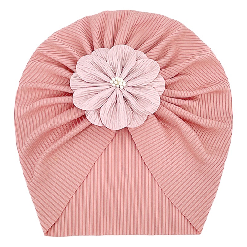 European and American Spring and Summer New Solid Color Thread Baby hat Girls Infant Breathable Tape hat Baby hat