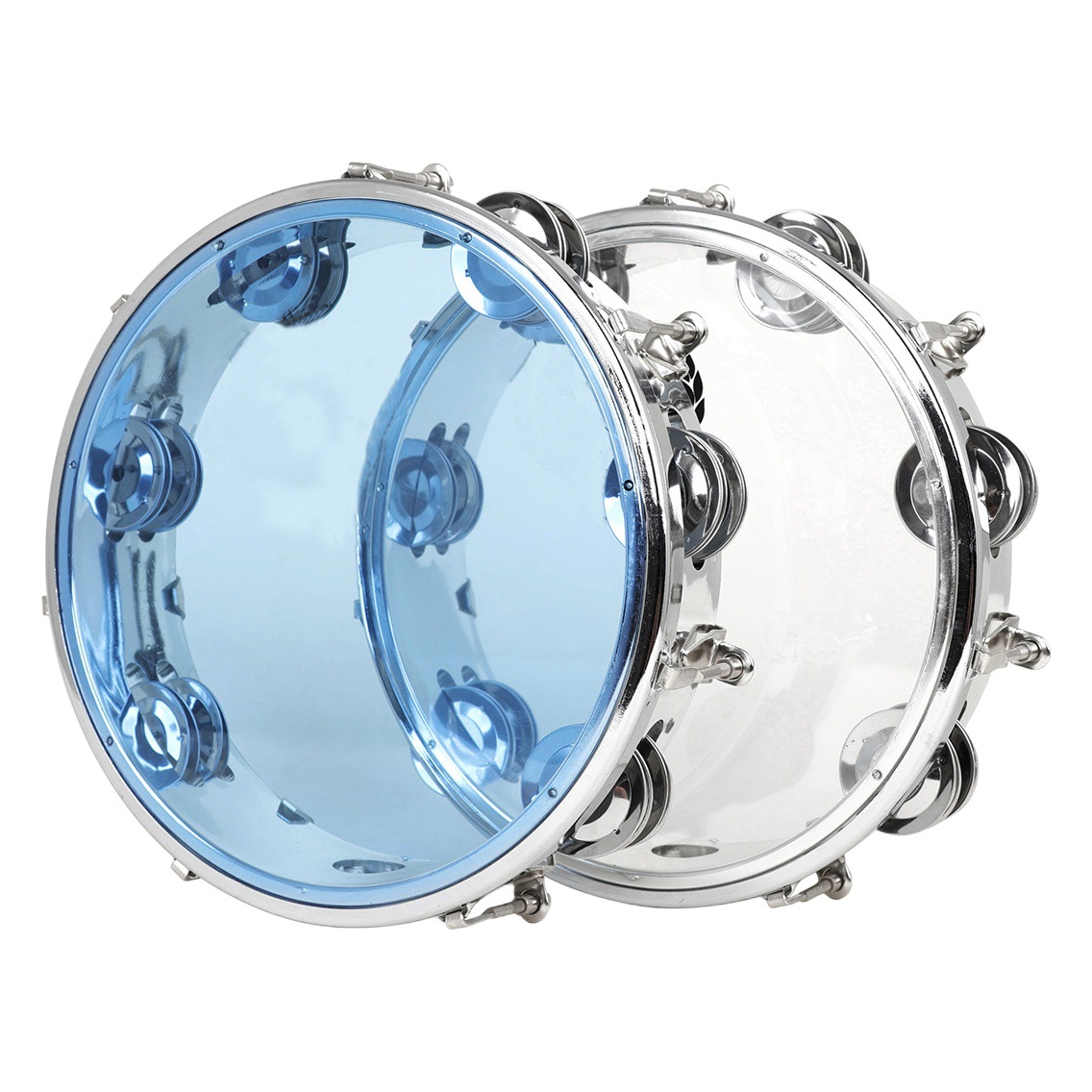 Percussion adjustable tambourine 10 inch 8 inch self-tuning tambourine tambourine tambourine silver professional tambourine