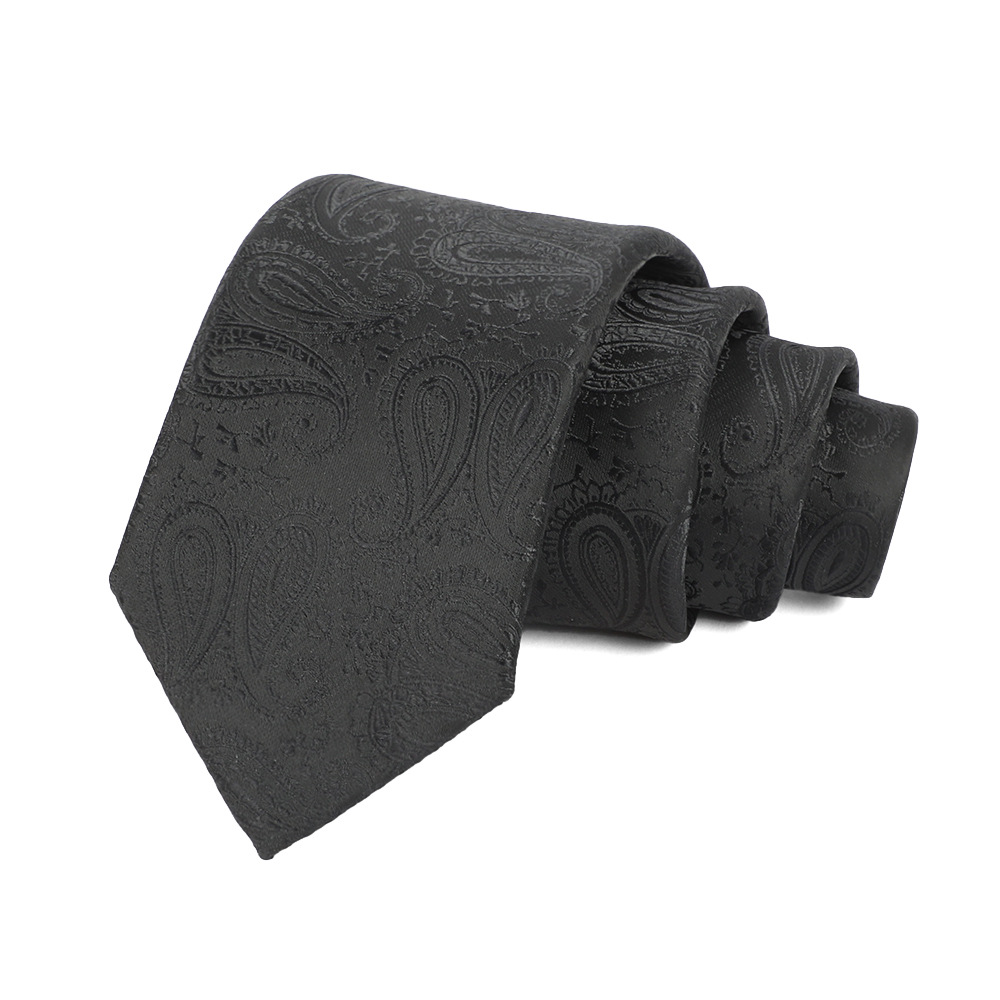 Picture of Men's Tie Business Casual Stripesd Tie 8cm Polyester Jacquard Embroider Print Tie Wholesale Formal Wear
