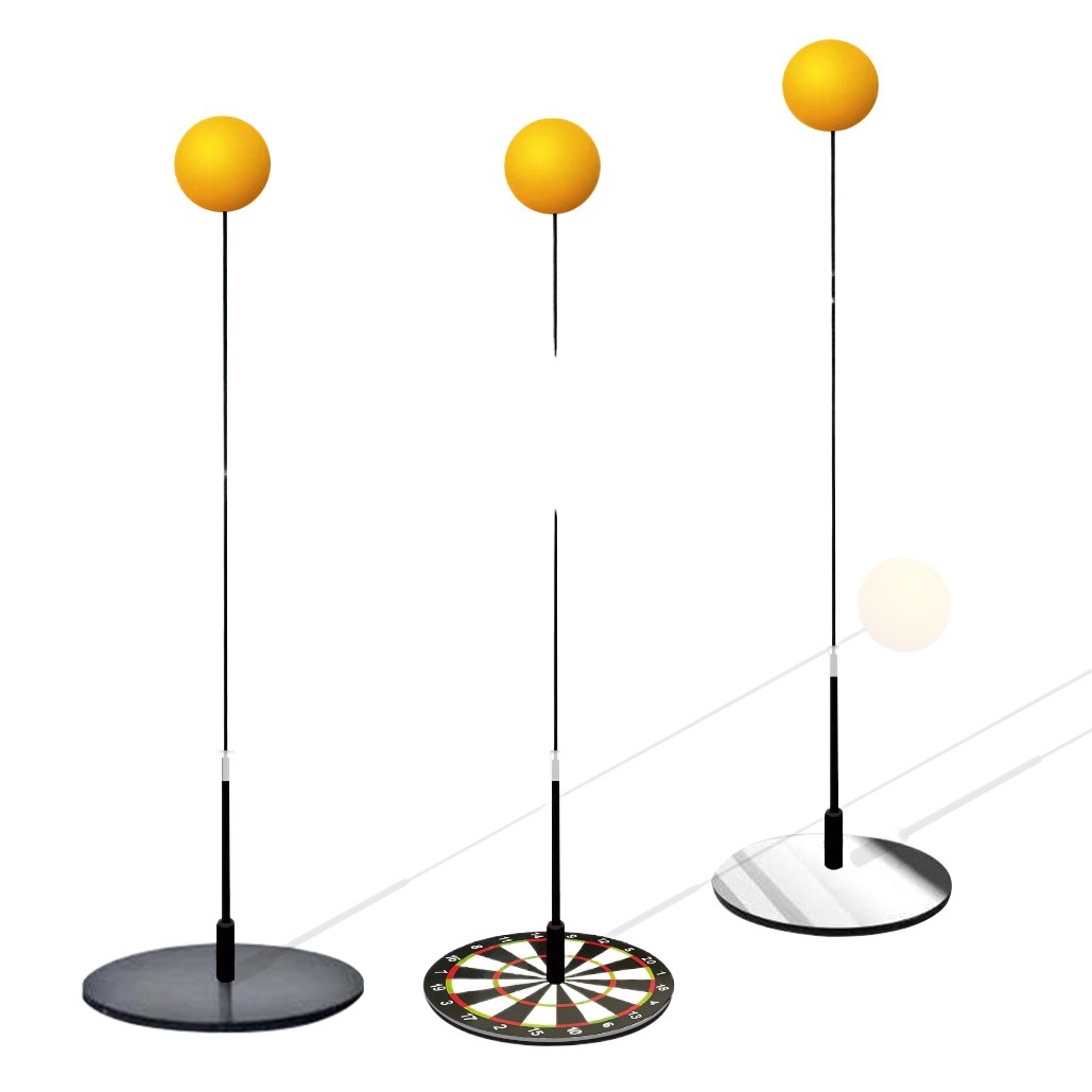 Shake the sound elastic flexible shaft table tennis trainer children's vision trainer single table tennis self-training device wholesale