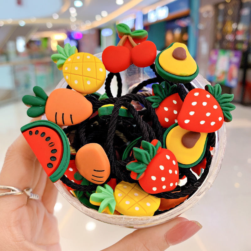 Picture of Children's hair rope hair ring does not hurt the hair of Korean baby girl rubber band hair rope headdress cute girl hair accessories