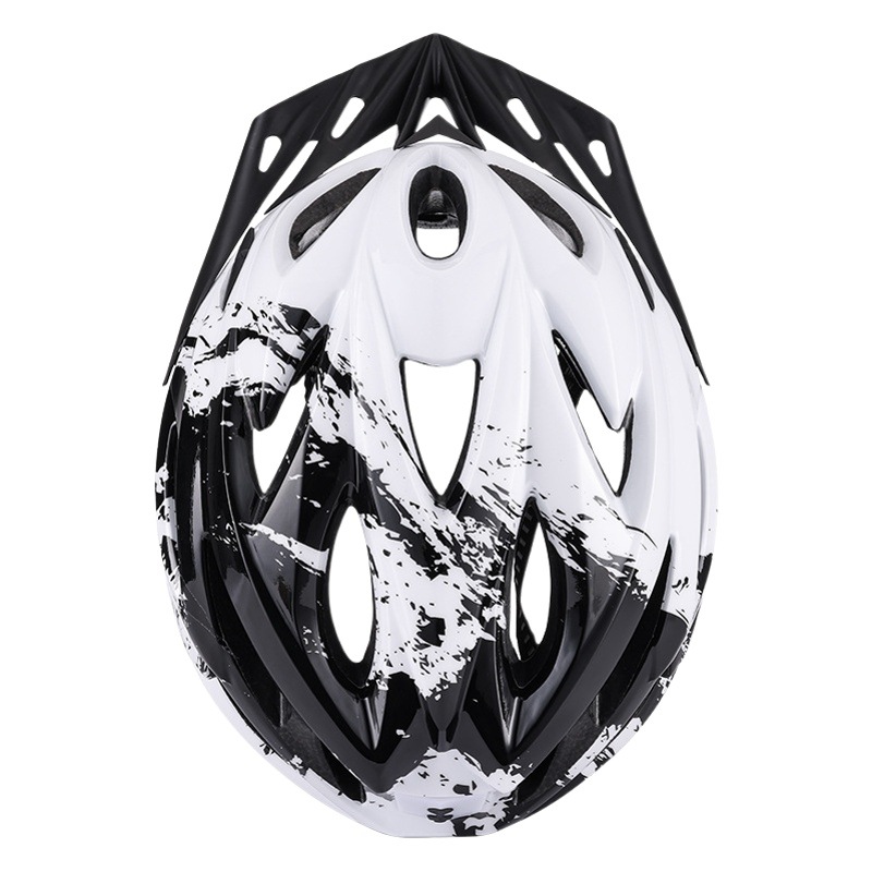 Magnetic suction goggles helmet with hat brim with USB charging lamp Detachable cycling helmet with integrated molding