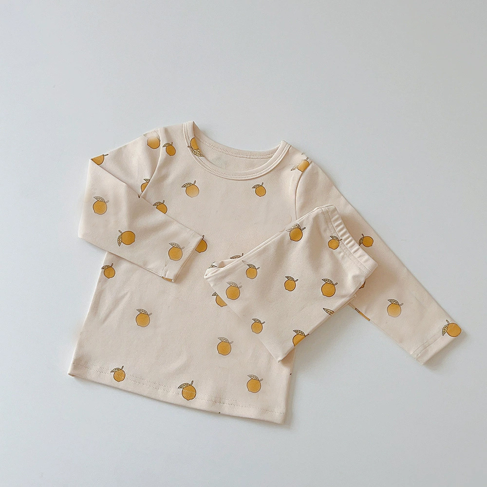 Picture of Spring and Autumn Children's Clothing Danish Children's Home Clothes suit Girls' Pajamas Pure Cotton Children's Autumn Clothes and Pants Men's Treasure Pajamas
