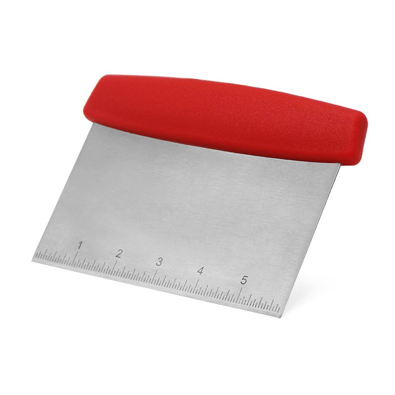 Picture of Spot with scale cutting scraper semicircular household flour cutting kitchen scraper stainless steel cake spatula