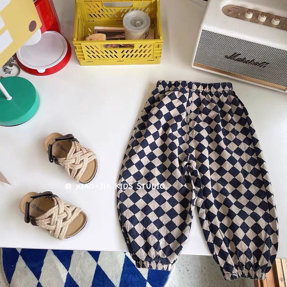 Picture of Boys' Holiday Sunscreen Pants Children's Vintage Floral Summer All-match Anti-mosquito Pants Summer Printed Mid-waist Beach Pants