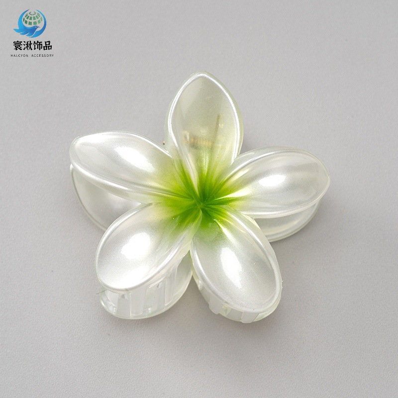 Picture of Cross-border egg flower clip large high-grade gradient Flower hairpin back head updo ponytail shark clip headdress