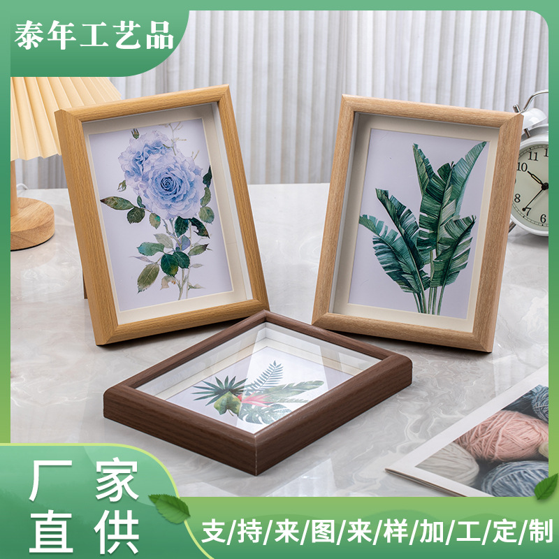 Hollow photo frame picture frame wholesale 10 inch photo frame table living room decorative wall frame office hanging dual-purpose