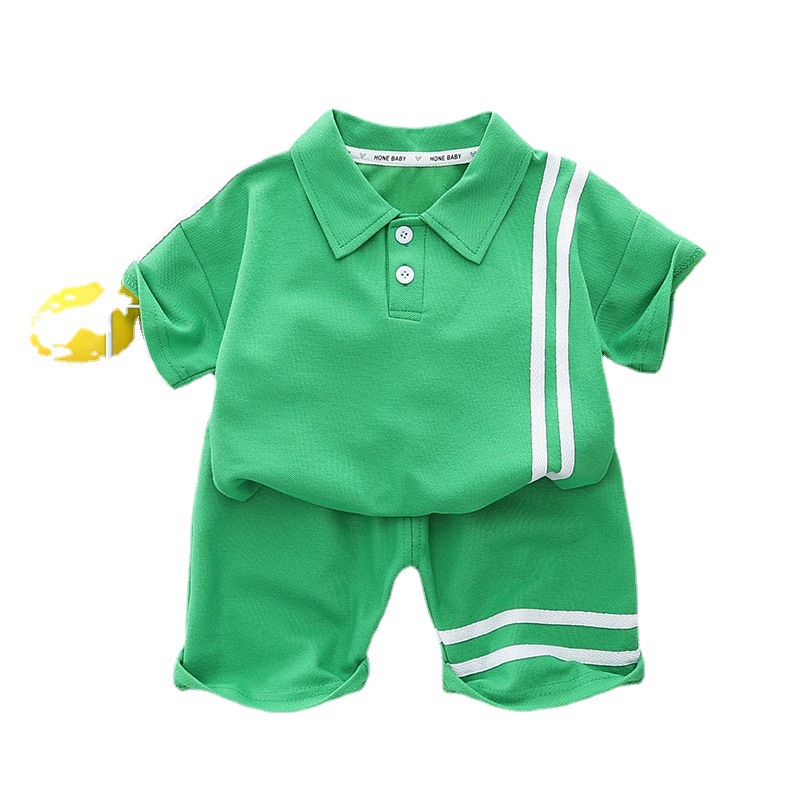 Picture of Boys Summer Short-sleeved suit Children's 2023 New Western Style Children's Summer Fashion Children's Baby Fried Street Two-piece Set
