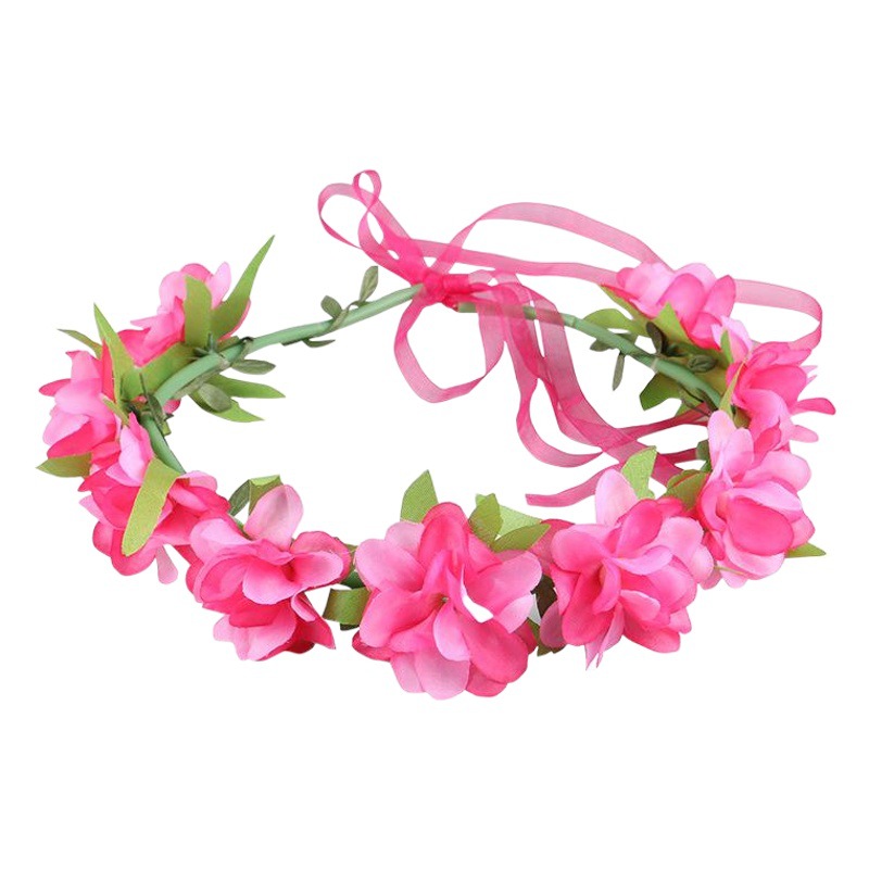 Ins Forest Flower Bridal Wreath Headwear Sandbelt Vacation Accessories Wedding Photography Photo Green Plant Wedding Hair