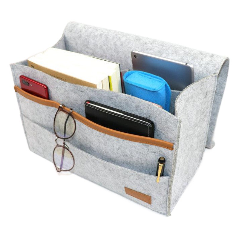 Felt bedside storage bag sofa bedside storage bag student dormitory bed hanging