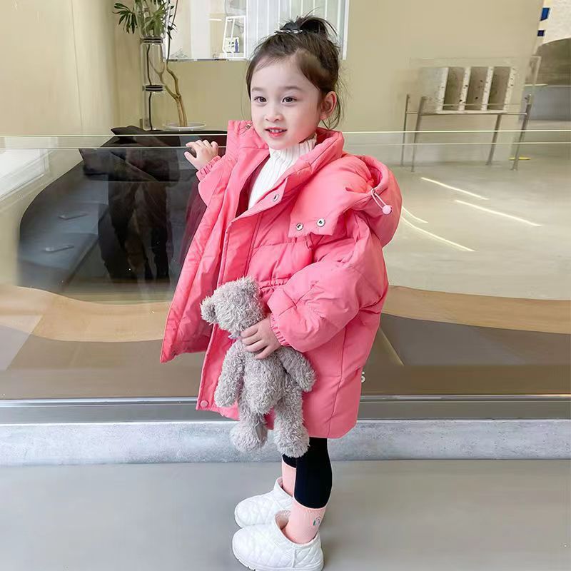 Picture of 2024 New girls' down cotton-padded coat winter thickened children's coat children's baby girls' warm winter cotton-padded coat
