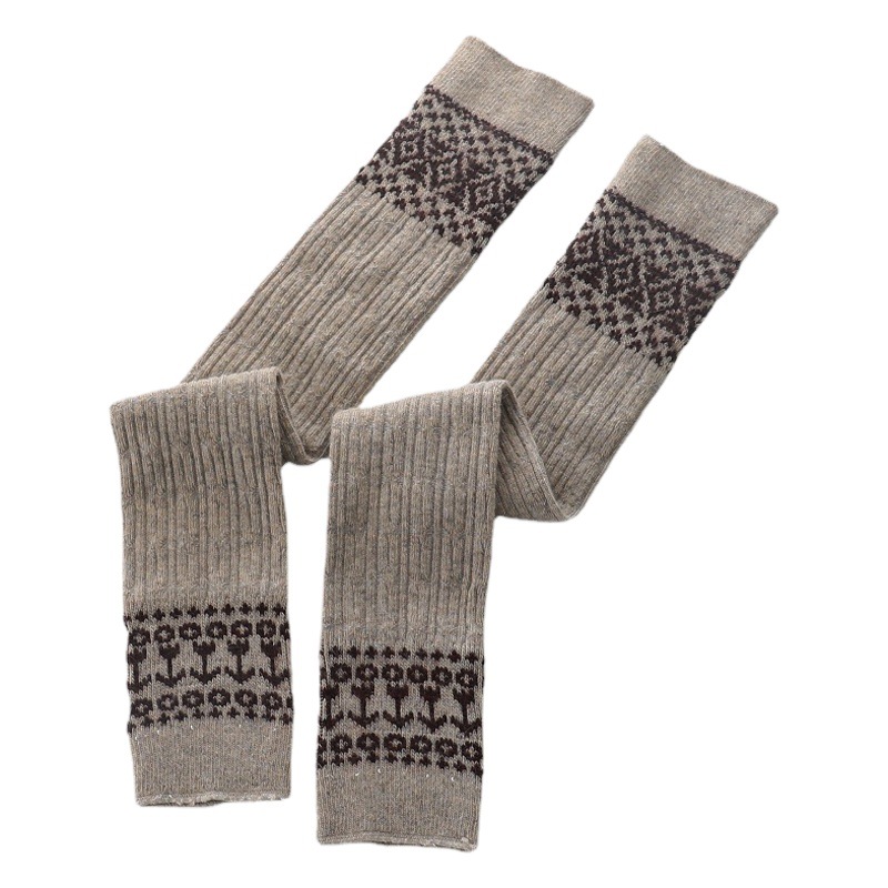 Autumn and Winter Rabbit Wool Knee-high Stockings Warm Socks Japanese Style Twist Leggings Stacked Socks for Women