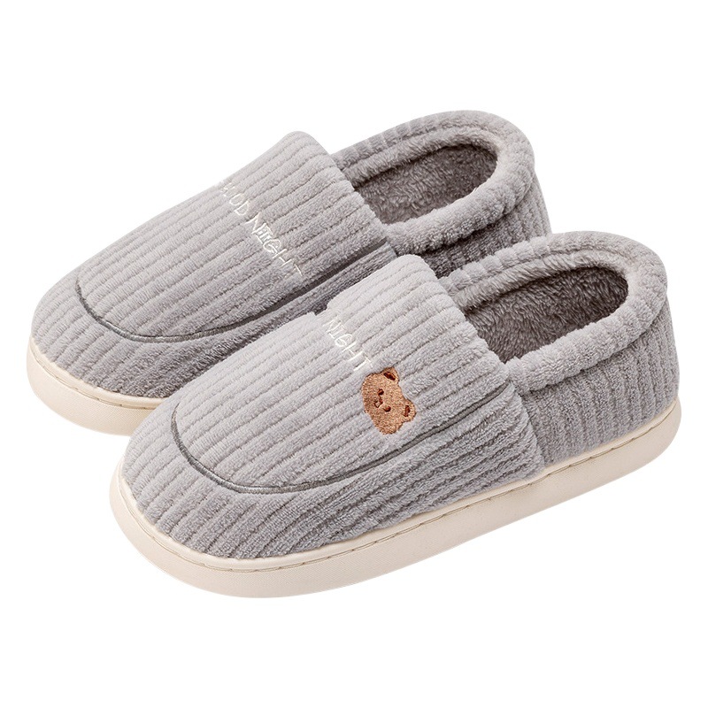 Cotton Slippers Men's Winter Bag Heel 2025 New Indoor Home Household Thick-Soled Non-Slip Fleece-Lined Warm Cotton Shoes for Men