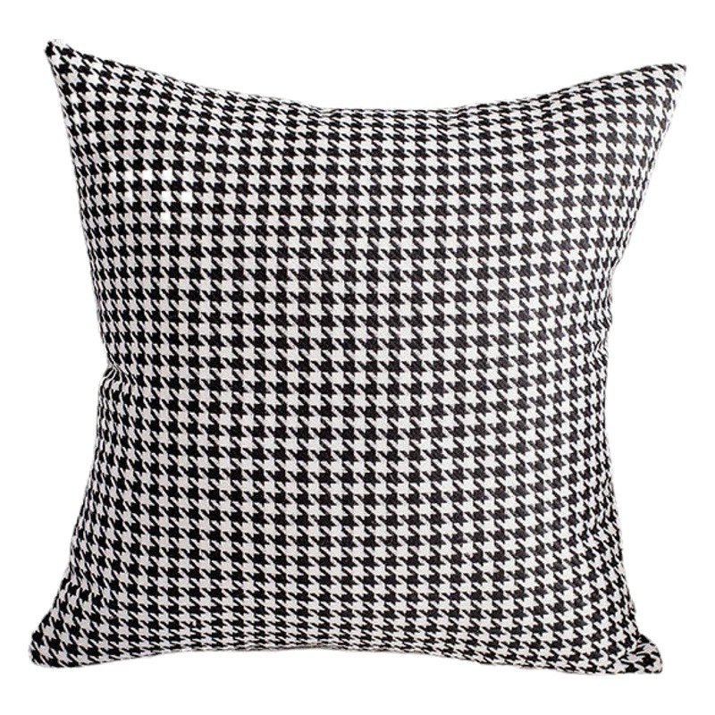 Houndstooth Pillowcase Ins Style Scandinavian Accessible Luxury Bedside Pillow Office Cushion Car Backrest Sofa Pillow