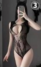 Picture of Night Listening Fragrance Sexy Lingerie Open Crotch Tempting See-through Mesh Clothes No-off Jumpsuit A variety of socks on behalf of hair