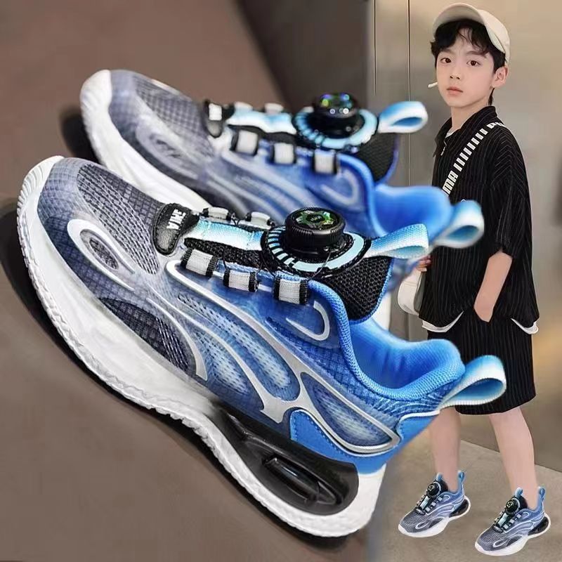 Children's Sports Shoes New 2025 Autum Comfortable Boys' Running Shoes Casual Shoes Rotating Fashion Student Shoes