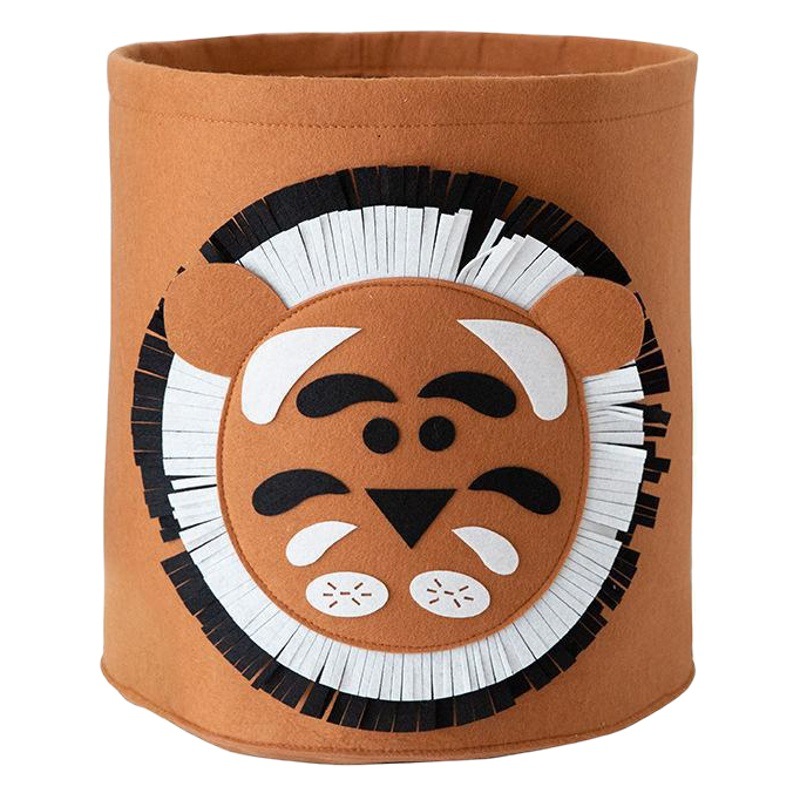 Manufacturer Wholesale Handmade Felt Storage Bucket Cartoon Basket Toy Storage Basket Dirty Clothes Storage Bag Felt Storage Home