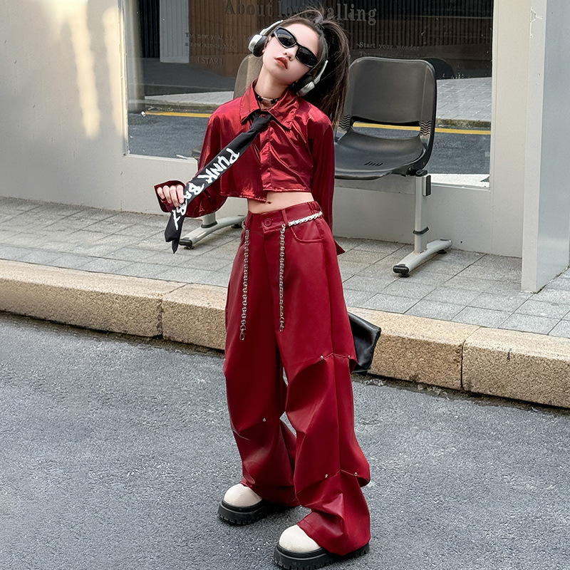 Children's Jazz Dance Girls' Costume Jazz Sweet Cool Style suit Fashion Show Children's Street Dance Stage Costume Performance Costume