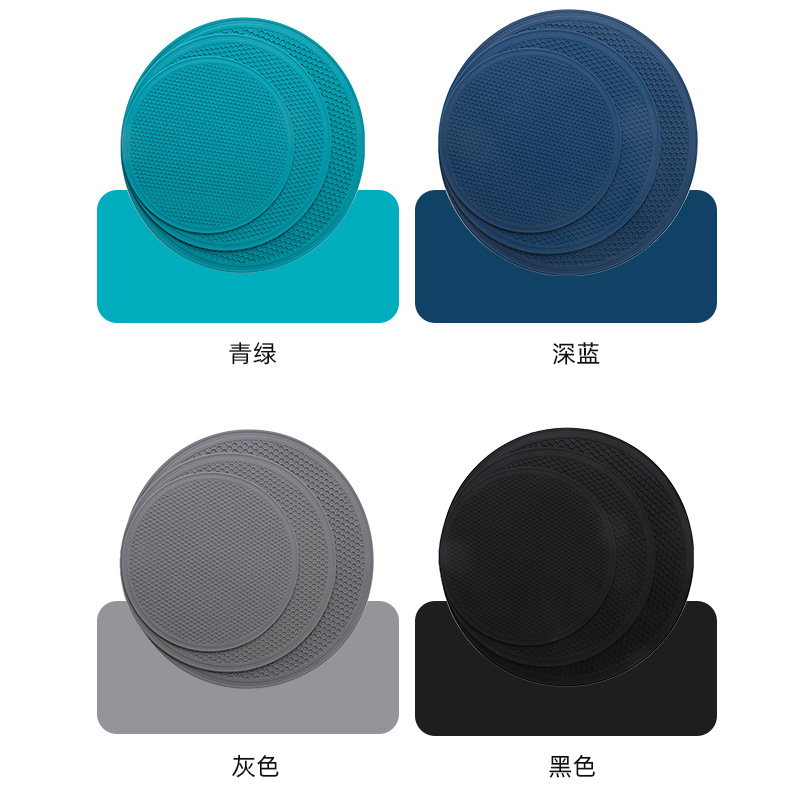 Picture of Three-size silicone honeycomb pattern insulation mat silicone insulation pot mat household insulation bowl mat large pot mat coaster dish mat