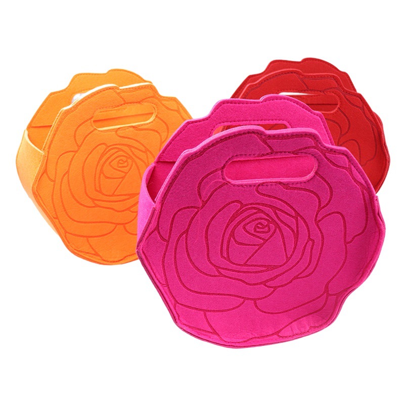 38 goddess festival New rose felt bag bag bag bag to send staff business partner hand gift felt bag