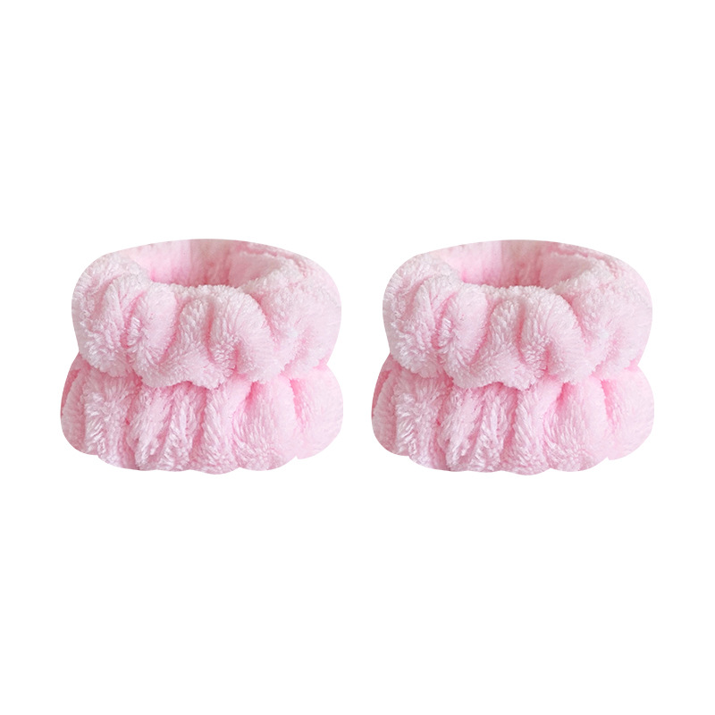 Picture of Cross-border plush face-washing wrist strap moisture-proof cuff women's waterproof wristband sports bracelet Europe and the United States solid color hair band wholesale
